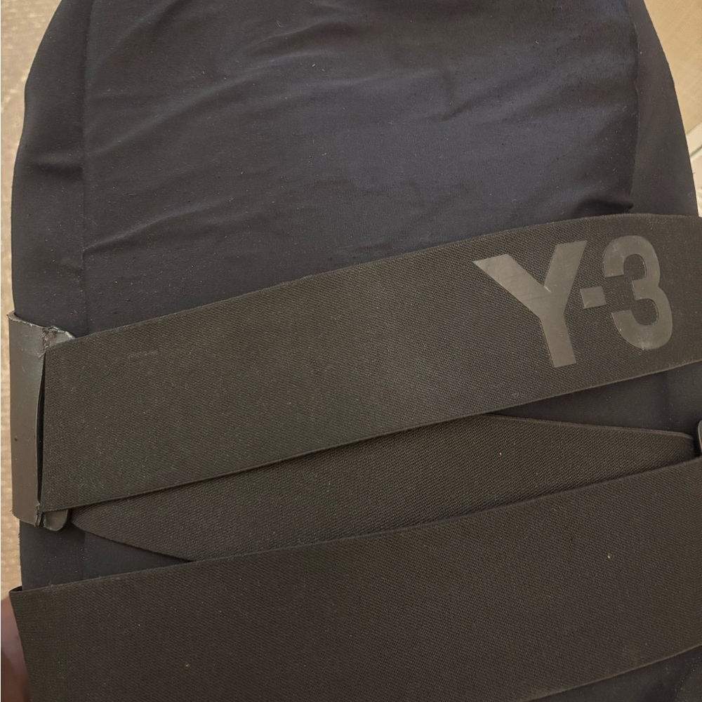 Yohji Yamamoto Black Textured Backpack